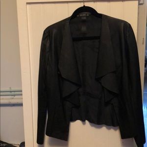 Zara Leather Cropped Coat. SIZE S. Worn once.